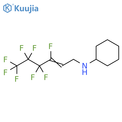 Cyclohexanamine, N-(3,4,4,5,5,6,6,6-octafluoro-2-hexenyl)- structure