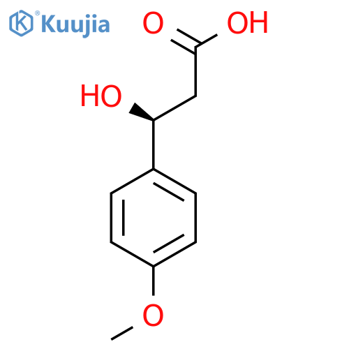 (3S)-3-hydroxy-3-(4-methoxyphenyl)propanoic acid structure