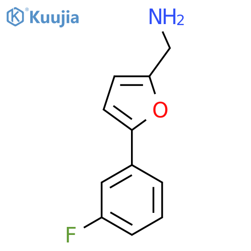 5-(3-fluorophenyl)furan-2-ylmethanamine structure
