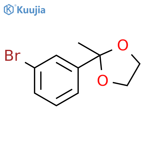 2-(3-bromophenyl)-2-methyl-1,3-dioxolane structure