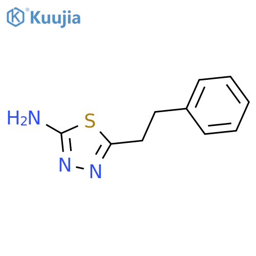 5-(2-phenylethyl)-1,3,4-thiadiazol-2-amine structure