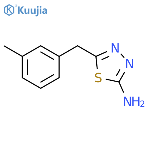 5-(3-Methylbenzyl)-1,3,4-thiadiazol-2-amine structure