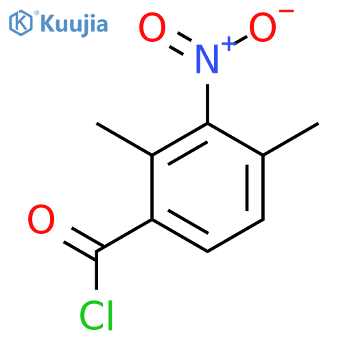 2,4-Dimethyl-3-nitrobenzoyl chloride structure