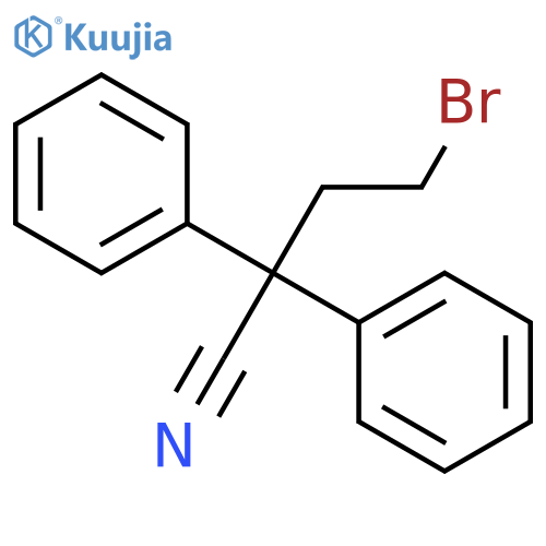 4-Bromo-2,2-diphenylbutyronitrile structure