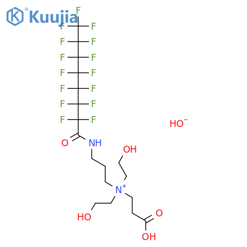 1-Propanaminium,N-(2-carboxyethyl)-N,N-bis(2-hydroxyethyl)-3-[(2,2,3,3,4,4,5,5,6,6,7,7,8,8,8-pentadecafluoro-1-oxooctyl)amino]-,inner salt structure