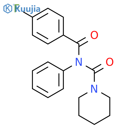 1-Piperidinecarboxamide, N-(4-fluorobenzoyl)-N-phenyl- structure