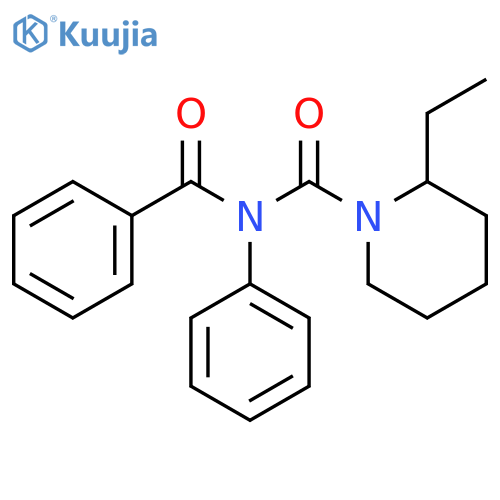 1-Piperidinecarboxamide, N-benzoyl-2-ethyl-N-phenyl- structure