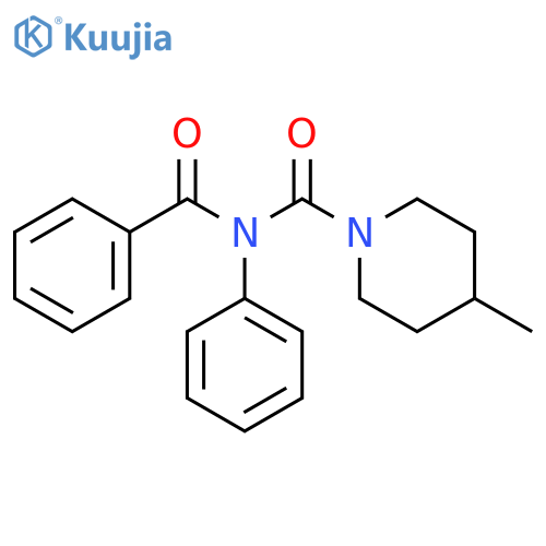 1-Piperidinecarboxamide, N-benzoyl-4-methyl-N-phenyl- structure