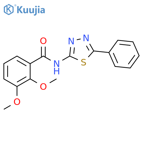 2,3-dimethoxy-N-(5-phenyl-1,3,4-thiadiazol-2-yl)benzamide structure