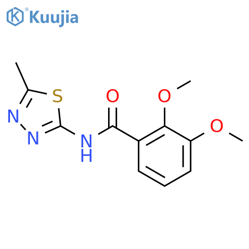 2,3-dimethoxy-N-(5-methyl-1,3,4-thiadiazol-2-yl)benzamide structure