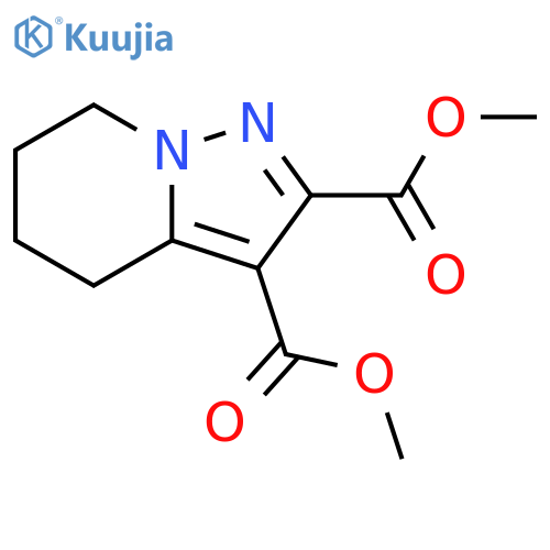 Pyrazolo[1,5-a]pyridine-2,3-dicarboxylic acid, 4,5,6,7-tetrahydro-,dimethyl ester structure