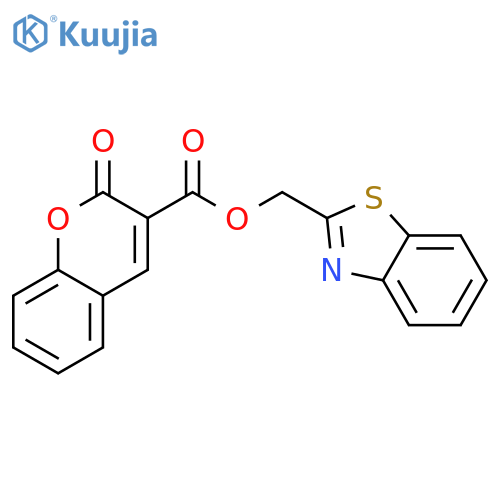(1,3-benzothiazol-2-yl)methyl 2-oxo-2H-chromene-3-carboxylate structure
