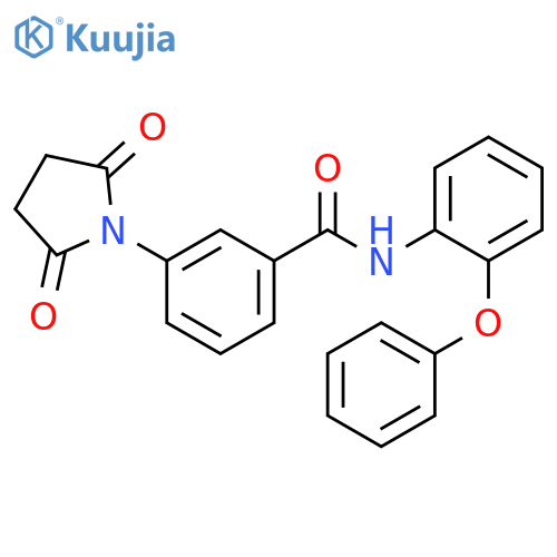 3-(2,5-dioxopyrrolidin-1-yl)-N-(2-phenoxyphenyl)benzamide structure