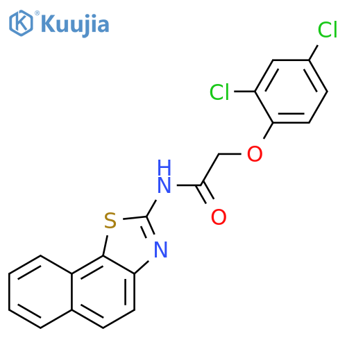 2-(2,4-dichlorophenoxy)-N-{naphtho2,1-d1,3thiazol-2-yl}acetamide structure