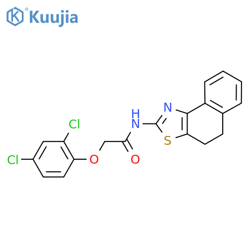 2-(2,4-dichlorophenoxy)-N-{4H,5H-naphtho1,2-d1,3thiazol-2-yl}acetamide structure