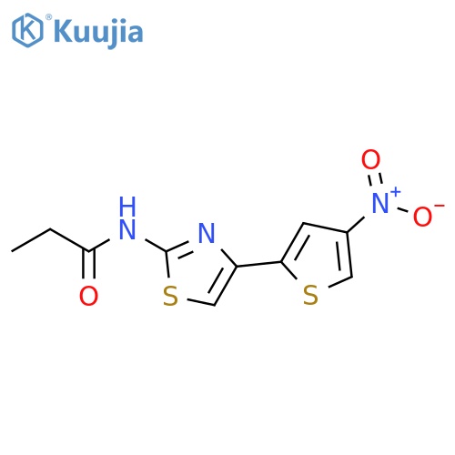 N-4-(4-nitrothiophen-2-yl)-1,3-thiazol-2-ylpropanamide structure