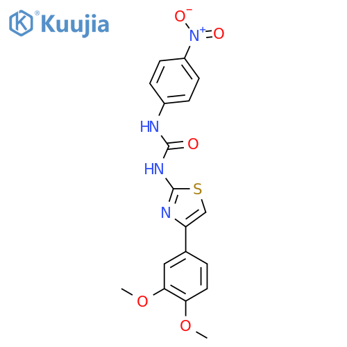 3-4-(3,4-dimethoxyphenyl)-1,3-thiazol-2-yl-1-(4-nitrophenyl)urea structure
