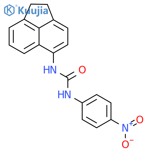 3-(1,2-dihydroacenaphthylen-5-yl)-1-(4-nitrophenyl)urea structure