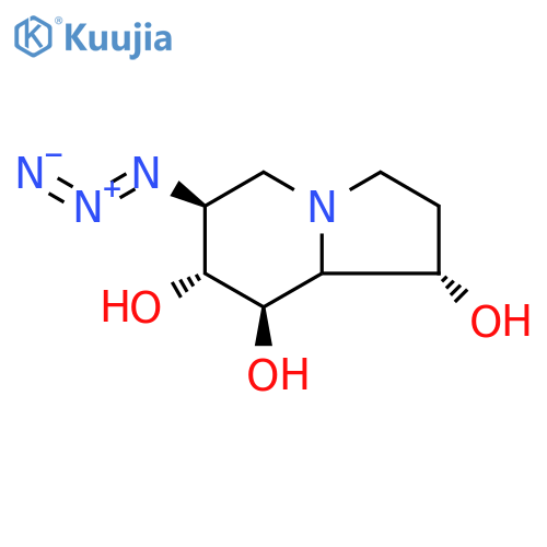 1,7,8-Indolizinetriol, 6-azidooctahydro-, (1S,6S,7R,8R)- structure