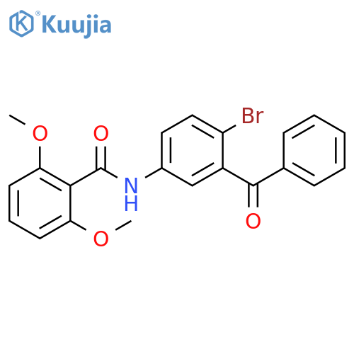 N-(3-benzoyl-4-bromophenyl)-2,6-dimethoxybenzamide structure