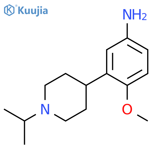Benzenamine, 4-methoxy-3-[1-(1-methylethyl)-4-piperidinyl]- structure