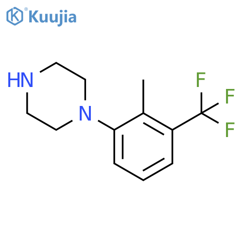 Piperazine, 1-[2-methyl-3-(trifluoromethyl)phenyl]- structure