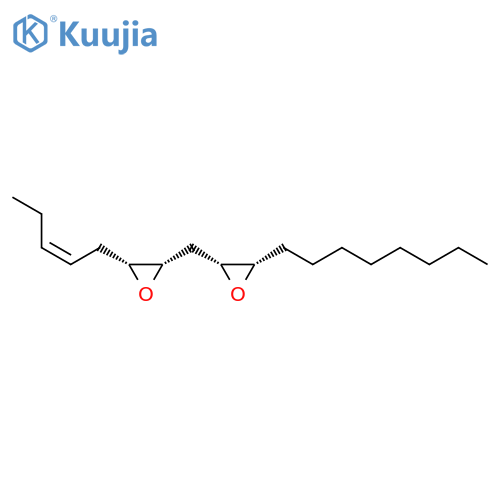 Oxirane, 2-[[(2R,3S)-3-octyloxiranyl]methyl]-3-(2Z)-2-pentenyl-, (2S,3R)- structure