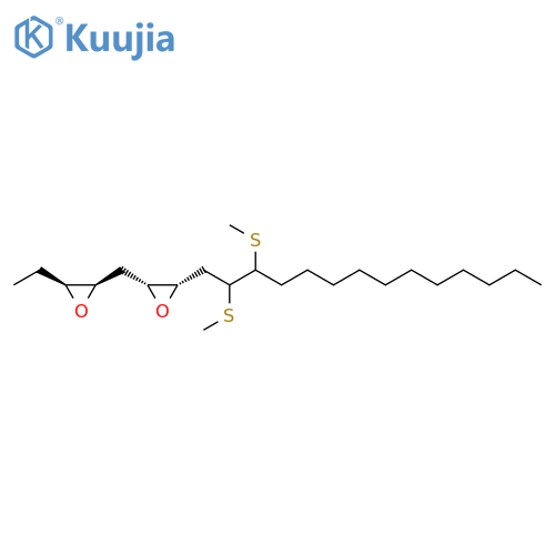 Oxirane,2-[2,3-bis(methylthio)tetradecyl]-3-[[(2R,3S)-3-ethyloxiranyl]methyl]-,(2S,3R)- structure