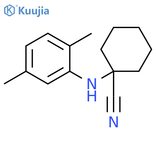 1-[(2,5-dimethylphenyl)amino]cyclohexane-1-carbonitrile structure