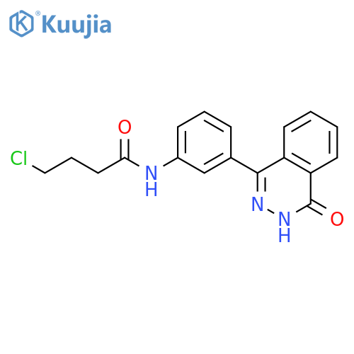 Butanamide, 4-chloro-N-[3-(3,4-dihydro-4-oxo-1-phthalazinyl)phenyl]- structure