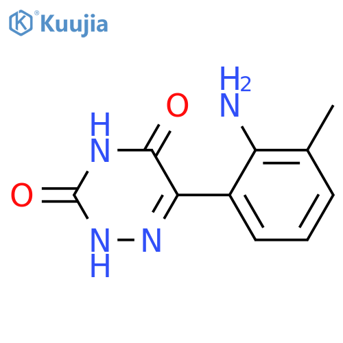 1,2,4-Triazine-3,5(2H,4H)-dione, 6-(2-amino-3-methylphenyl)- (9CI) structure