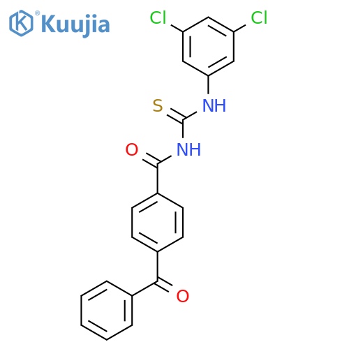 1-(4-benzoylbenzoyl)-3-(3,5-dichlorophenyl)thiourea structure