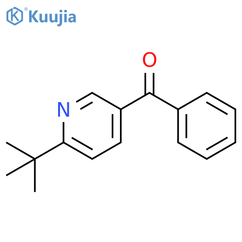 Methanone, [6-(1,1-dimethylethyl)-3-pyridinyl]phenyl- structure