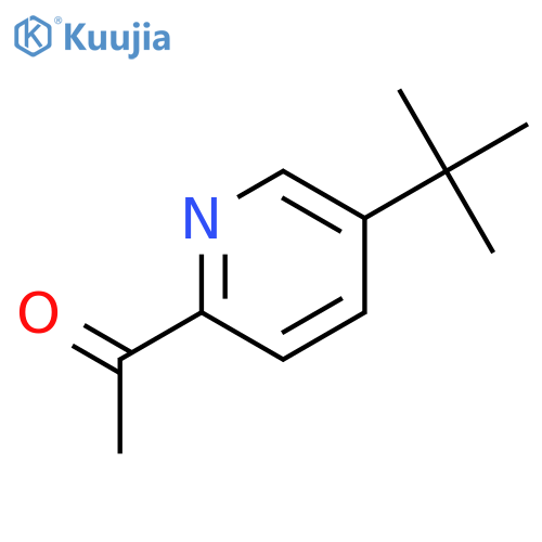 Ethanone, 1-[5-(1,1-dimethylethyl)-2-pyridinyl]- structure