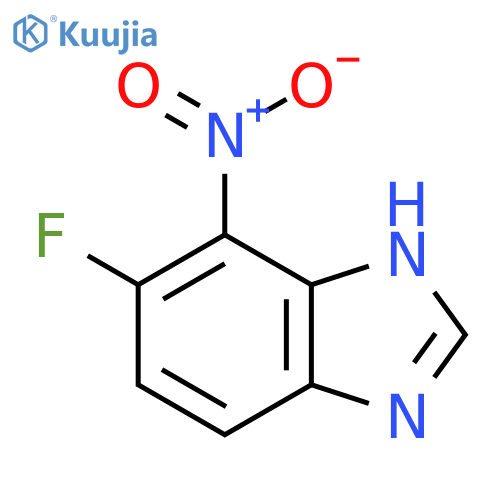 1H-Benzimidazole,6-fluoro-7-nitro- structure