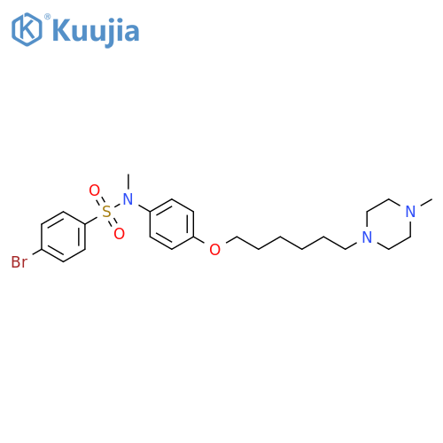 Benzenesulfonamide,4-bromo-N-methyl-N-[4-[[6-(4-methyl-1-piperazinyl)hexyl]oxy]phenyl]- structure