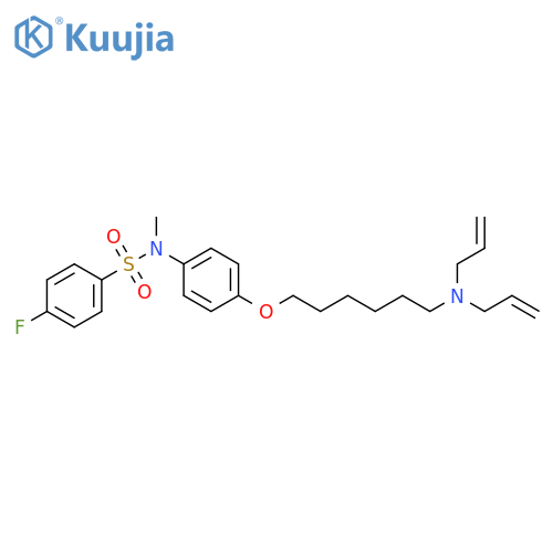 Benzenesulfonamide,N-[4-[[6-(di-2-propenylamino)hexyl]oxy]phenyl]-4-fluoro-N-methyl- structure