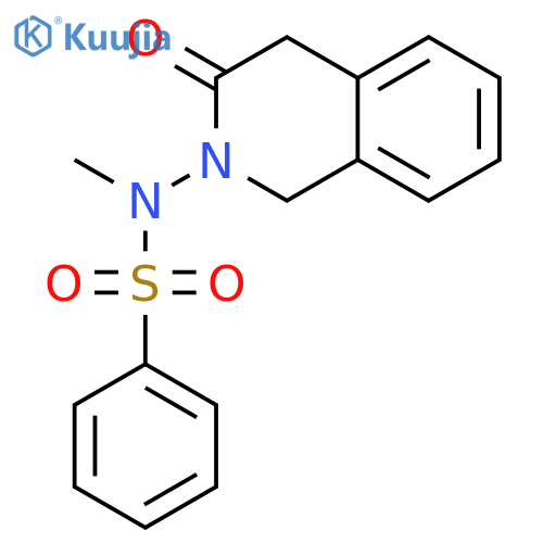N-methyl-N-(3-oxo-3,4-dihydroisoquinolin-2(1H)-yl)benzenesulfonamide structure