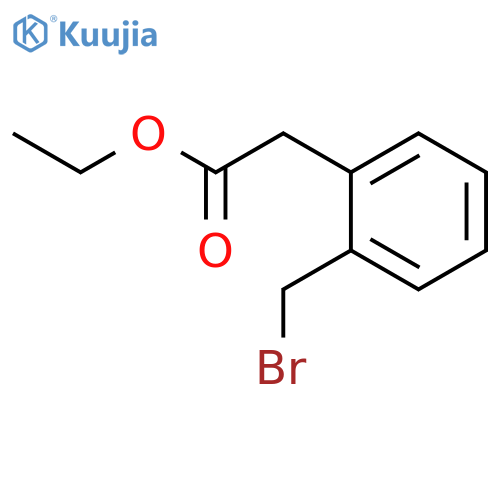 ethyl (2-bromomethyl)phenylacetate structure