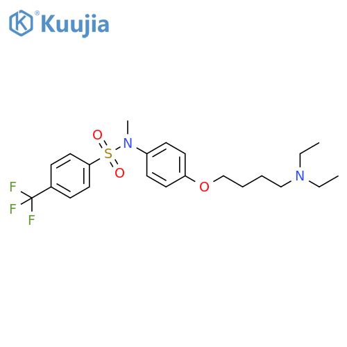 Benzenesulfonamide,N-[4-[4-(diethylamino)butoxy]phenyl]-N-methyl-4-(trifluoromethyl)- structure