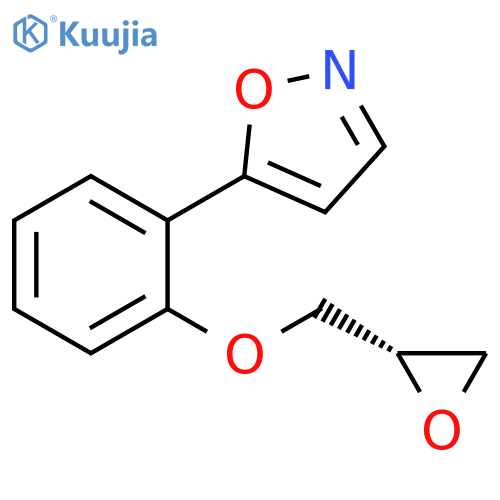 Isoxazole, 5-[2-[(2S)-oxiranylmethoxy]phenyl]- structure