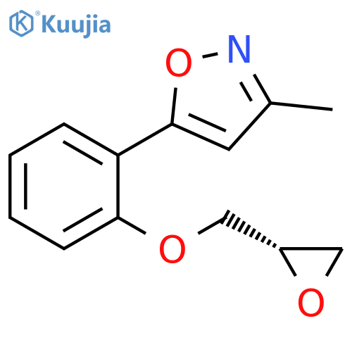 Isoxazole, 3-methyl-5-[2-[(2S)-oxiranylmethoxy]phenyl]- structure