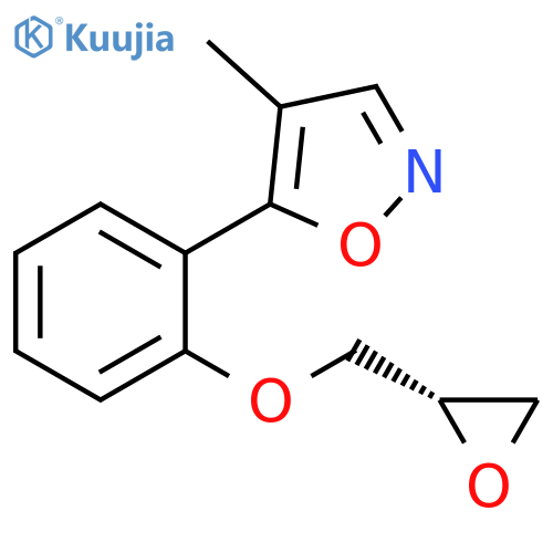 Isoxazole, 4-methyl-5-[2-[(2S)-oxiranylmethoxy]phenyl]- structure