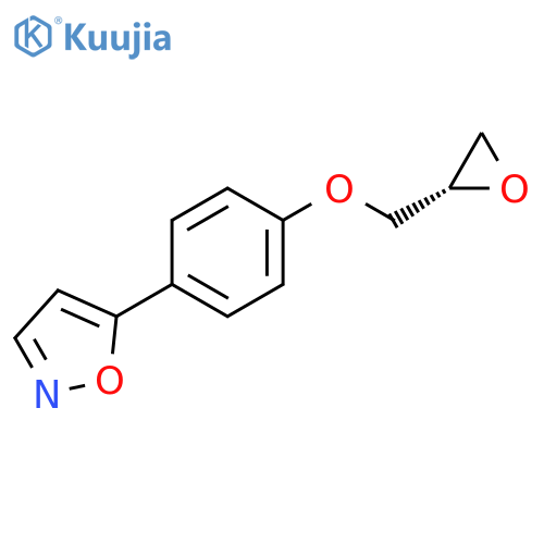 Isoxazole, 5-[4-[(2S)-oxiranylmethoxy]phenyl]- structure