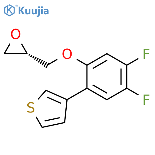 Thiophene, 3-[4,5-difluoro-2-[(2S)-oxiranylmethoxy]phenyl]- structure