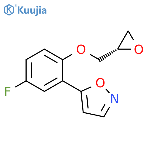 Isoxazole, 5-[5-fluoro-2-[(2S)-oxiranylmethoxy]phenyl]- structure