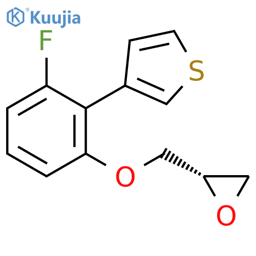 Thiophene, 3-[2-fluoro-6-[(2S)-oxiranylmethoxy]phenyl]- structure