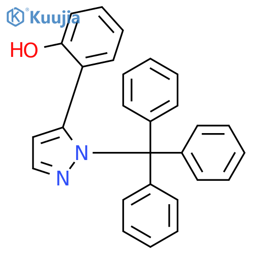 Phenol, 2-[1-(triphenylmethyl)-1H-pyrazol-5-yl]- structure