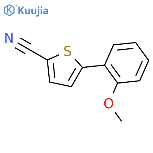 2-Thiophenecarbonitrile, 5-(2-methoxyphenyl)- structure