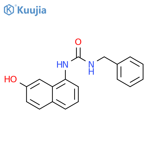 Urea, N-(7-hydroxy-1-naphthalenyl)-N'-(phenylmethyl)- structure